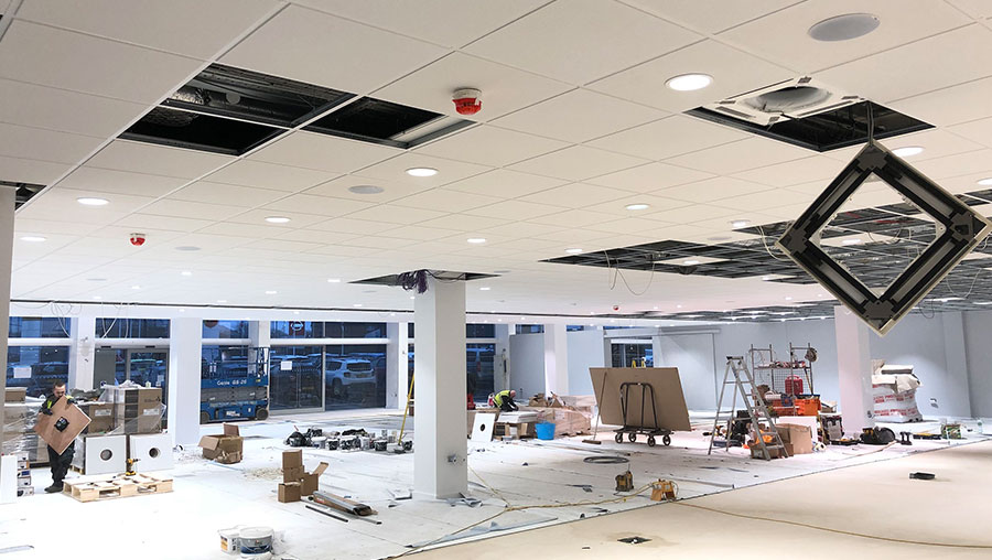 commercial audio installation