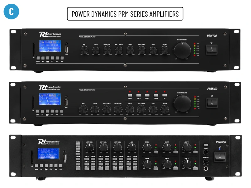 A Guide to 100V Line Amplifiers - PD PRM Series 100V Line Amplifiers