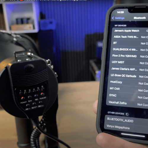 Vonyx MEG075 and MEG090 Premium Portable Megaphone Loudhailer with Bluetooth