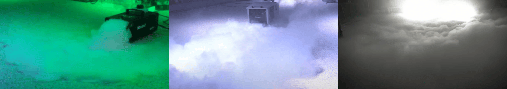 low lying fog machines in action