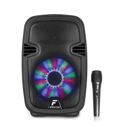 Fenton FT8LED Portable PA System with Bluetooth + Microphone