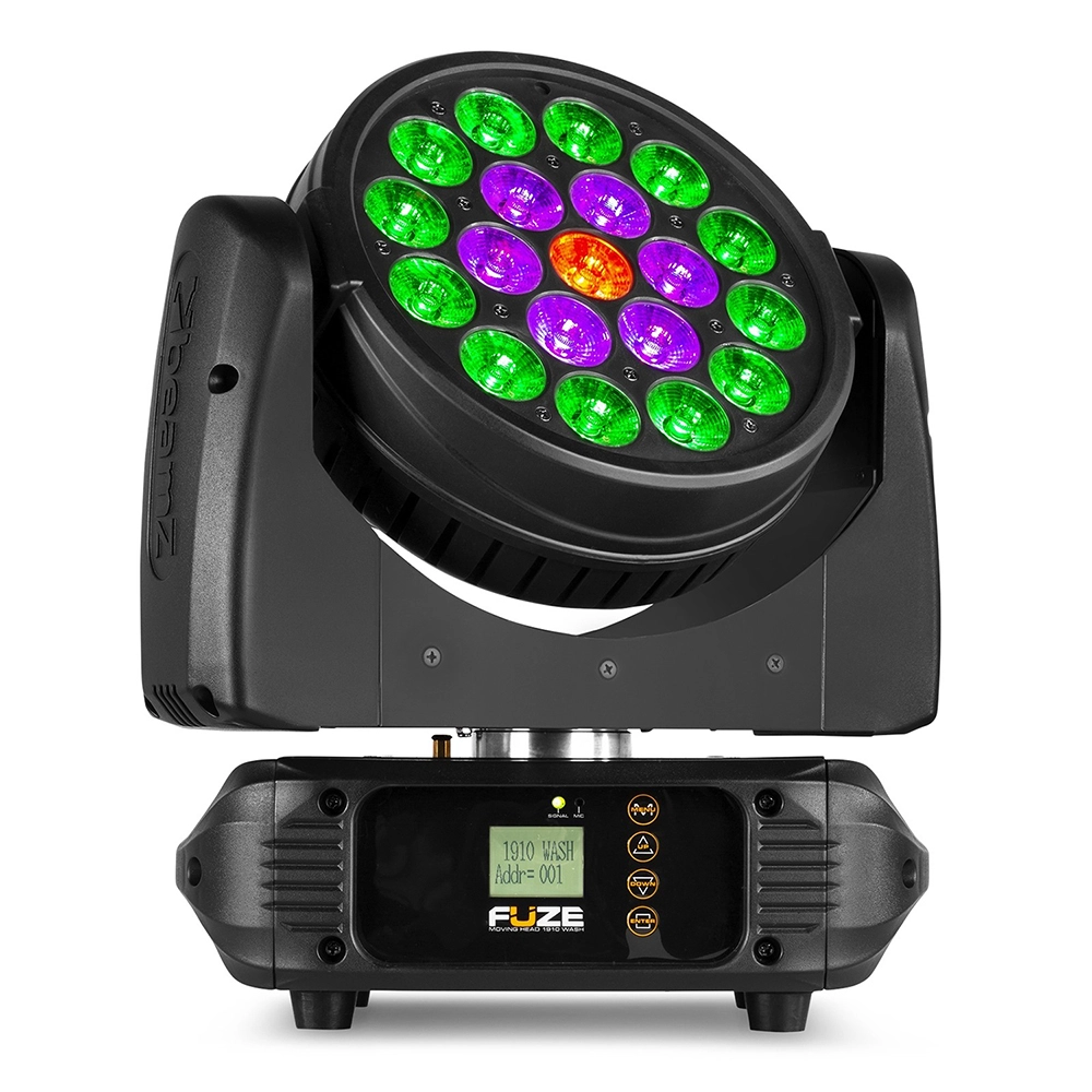 BeamZ Fuze1910 Moving Head Wash Lights with Ring Control