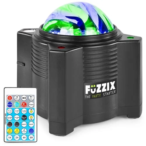Fuzzix Aurora Galactic Projector Party Light with Bluetooth Speaker