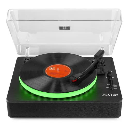 Fenton RP162LED Record Player with Bluetooth Out & LED Lights