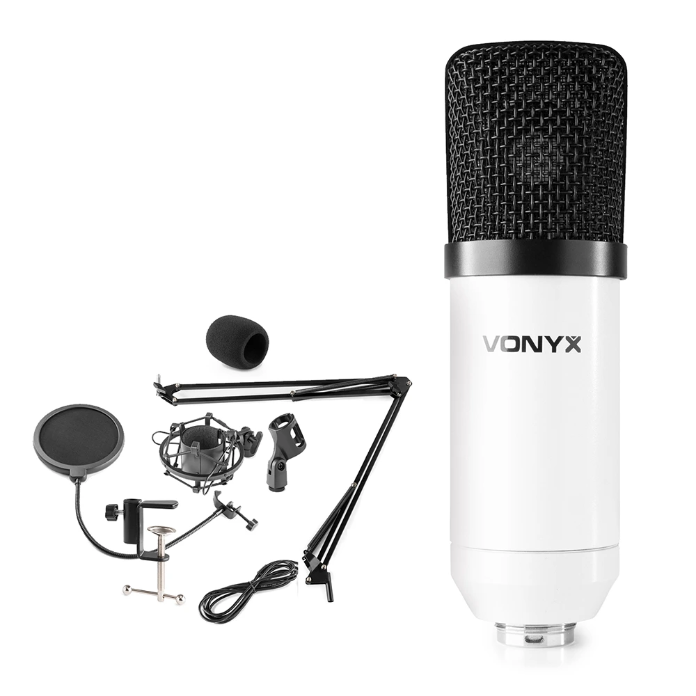 Vonyx CMS300W Condenser Studio Microphone Set