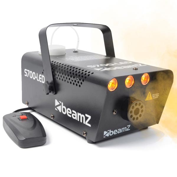 BeamZ S700-LED Smoke Machine with Orange Lighting For Halloween Parties