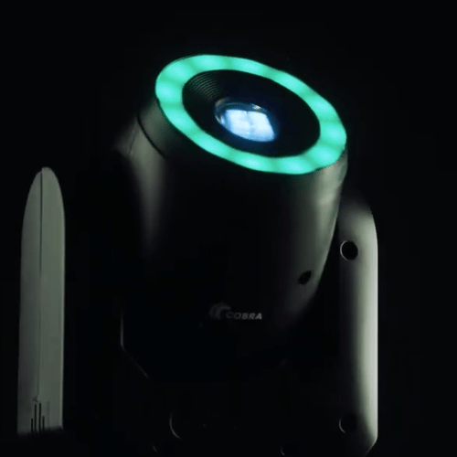 BeamZ Cobra 100R Moving Head Spot with LED Halo Ring