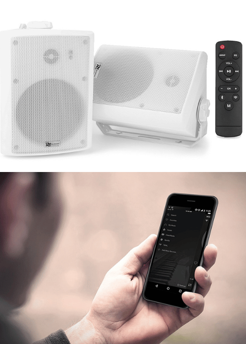 Power Dynamics WS50A 5.25-inch Wi-Fi Bluetooth Wall Speakers Pair