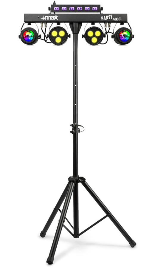 MAX PartyBar10  DJ Lights with Stand Package