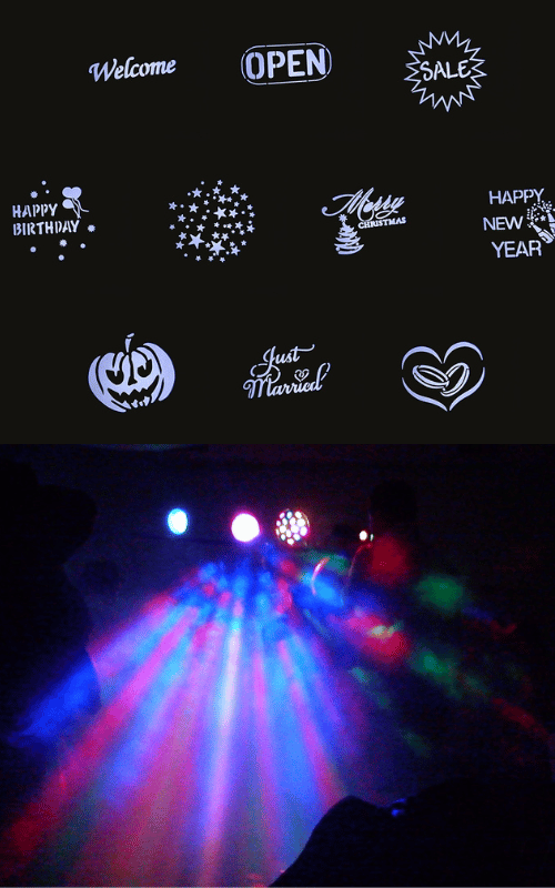 Party lighting and Gobo effects