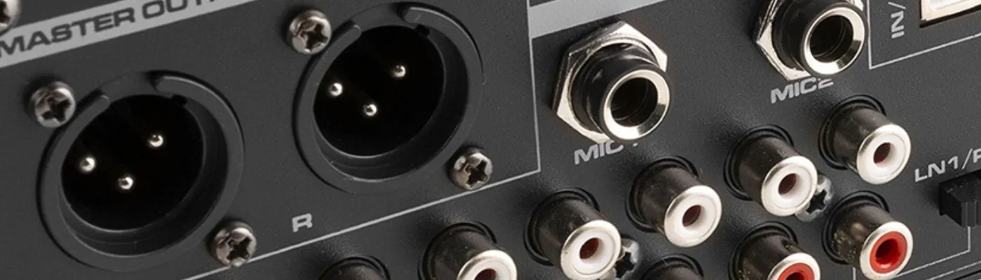 Do i need a mixer to DJ? - Rear panel of a Vonyx STM-7010 DJ mixer