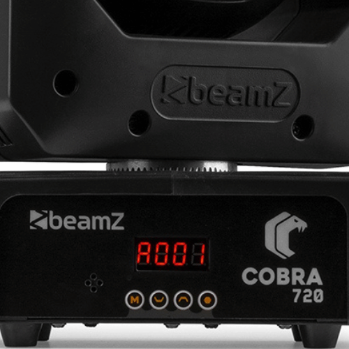 BeamZ Cobra 720 Moving Head Wash with Zoom LED display
